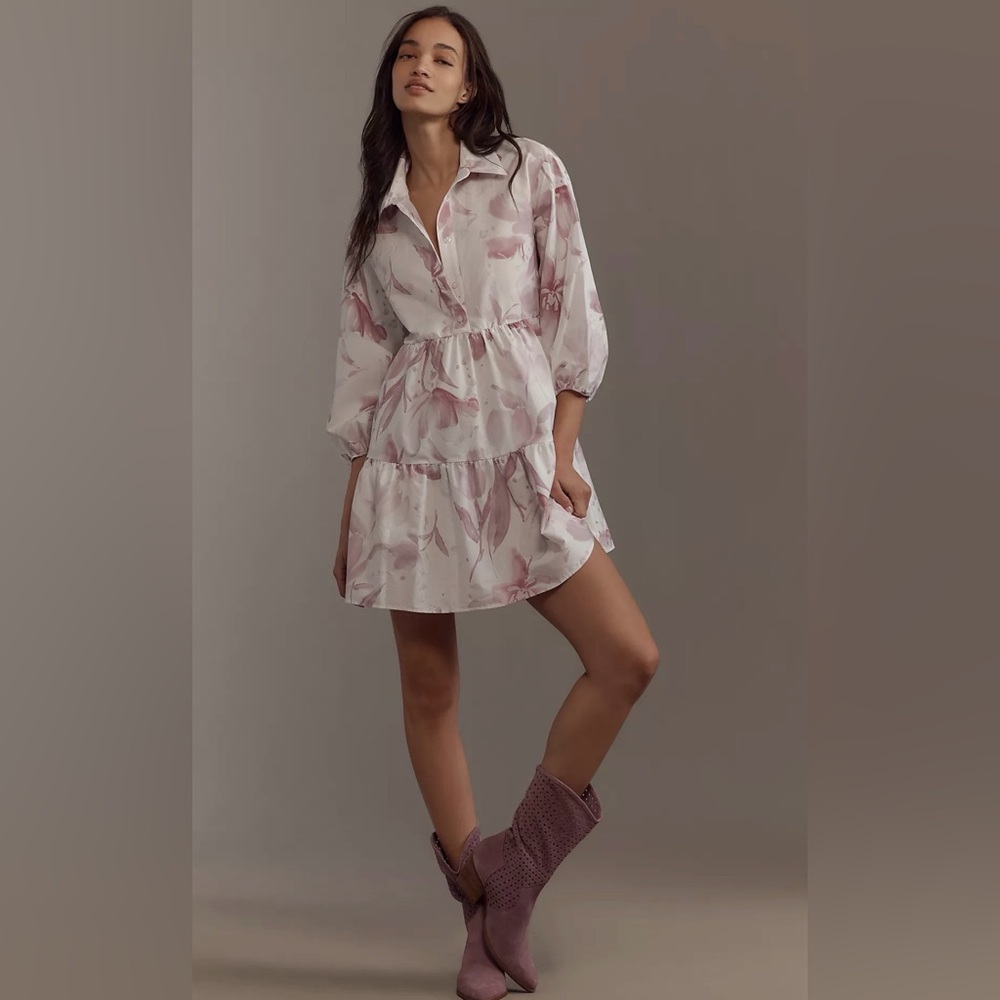 Loverly Grey x Anthropologie Bettina Mini Dress L